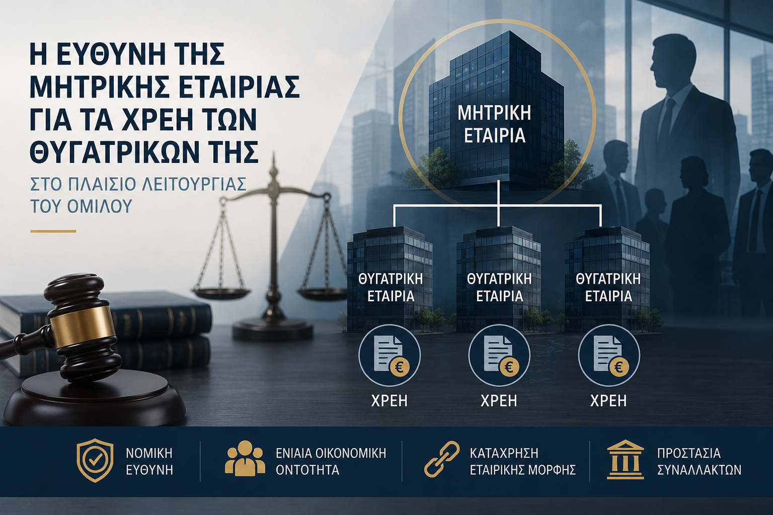 Η ευθύνη της μητρικής εταιρίας για χρέη των θυγατρικών της στο πλαίσιο λειτουργίας του ομίλου